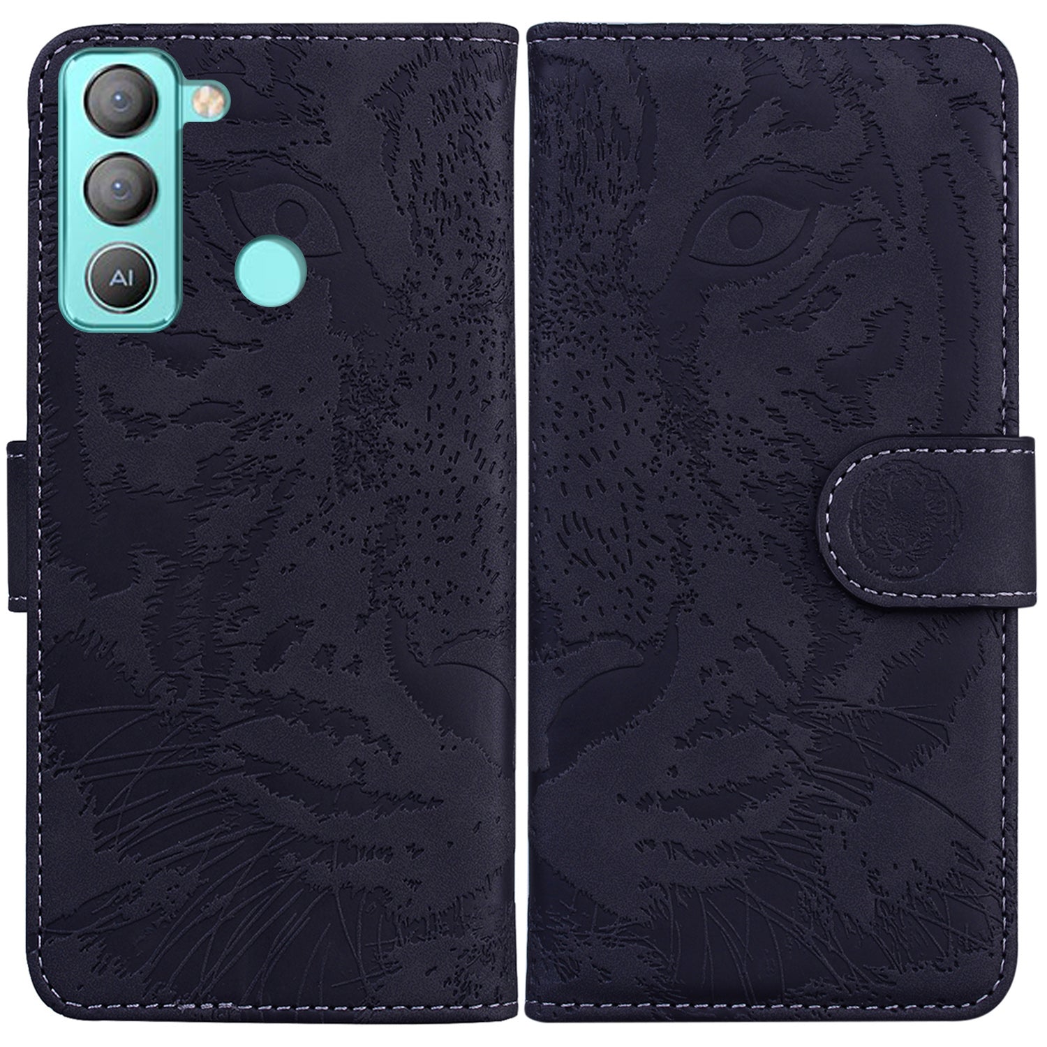 Stand Wallet Cover for Tecno Pop 5 LTE 4G Tiger Pattern Imprinted PU Leather Flip Phone Case Stand Wallet Cover for Tecno Pop 5 LTE 4G Tiger Pattern Imprinted PU Leather Flip Phone Case